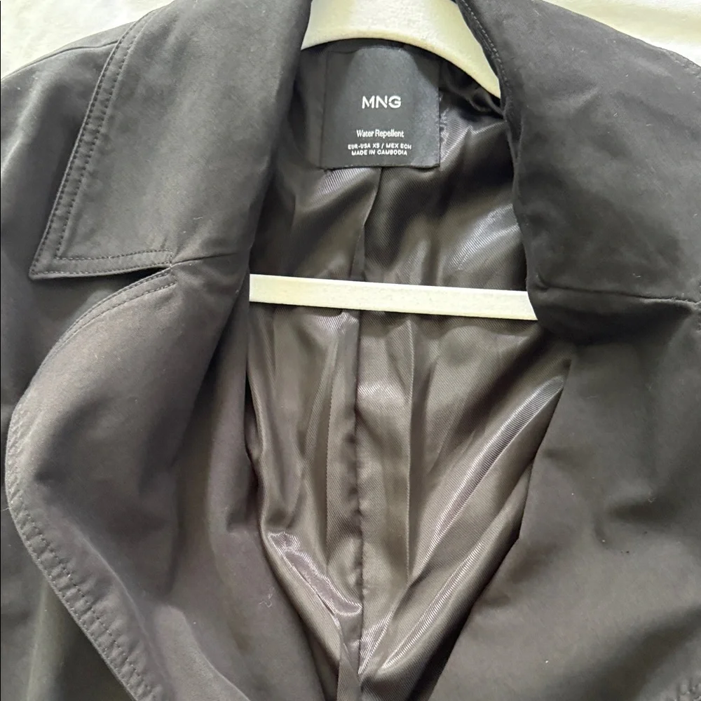 Mango Water-Repellent Black Jacket with Branded Label - Picture 12 of 13